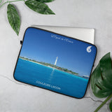 Housse Pour Ordinateur Portable Phare Amédée - Couleurs Lagon