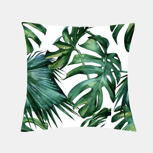 Housses de coussin FLORAL COULEURS LAGON carré 45cm 18" - Couleurs Lagon