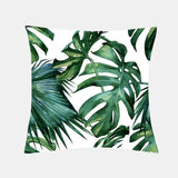 Housses de coussin FLORAL COULEURS LAGON carré 45cm 18" - Couleurs Lagon