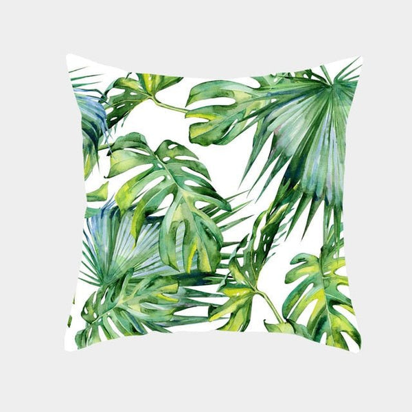 Housses de coussin FLORAL COULEURS LAGON carré 45cm 18" - Couleurs Lagon