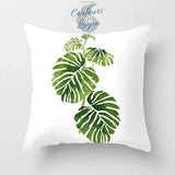 Housses de coussin FLORAL COULEURS LAGON carré 45cm 18" - Couleurs Lagon