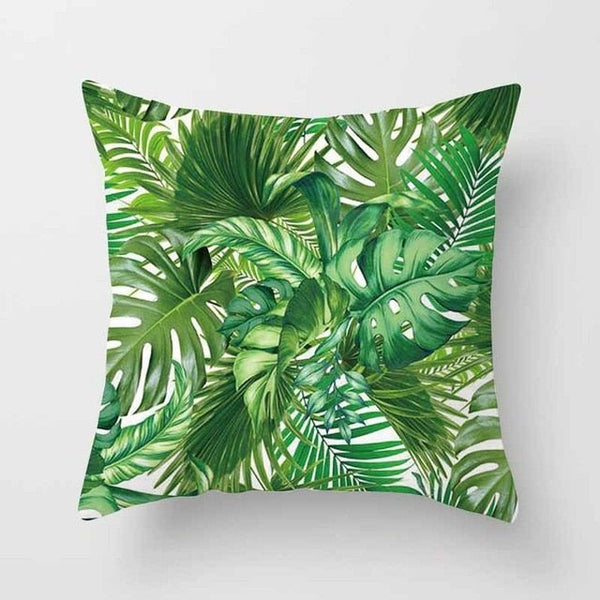 Housses de coussin FLORAL COULEURS LAGON carré 45cm 18" - Couleurs Lagon