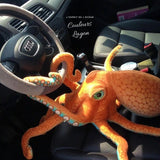 Jouet Peluche Poulpe Géant 25x80cm - Couleurs Lagon - grand modele au volant