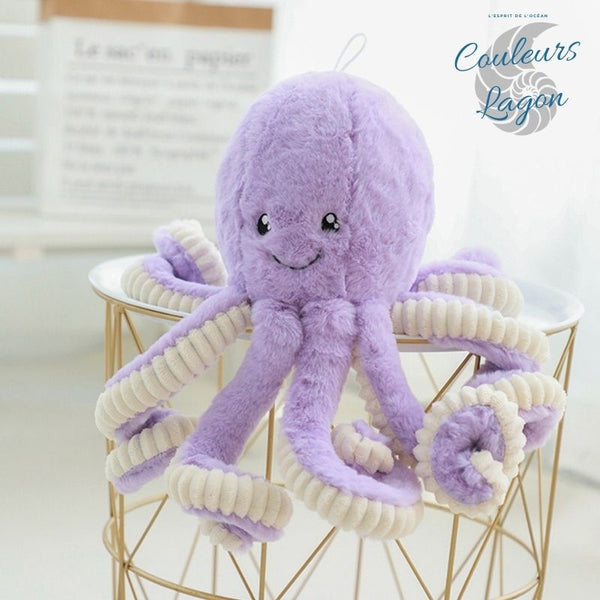 Jouet Peluche Poulpe Mignon 18-80cm - Couleurs Lagon - violet