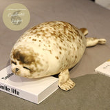 Jouet Peluche Réaliste Lion de Mer en coton 35-85cm - Couleurs Lagon - détail museau impression tissu hte qté