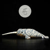 Jouet Peluche Réaliste Narwhal Baleine Licorne 41cm 16in - Couleurs Lagon