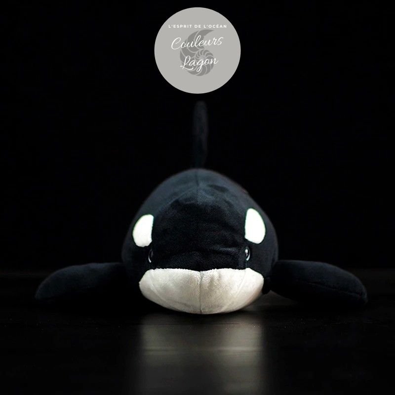 Jouet Peluche Réaliste Orque Epaulard 40cm 16in - Couleurs Lagon
