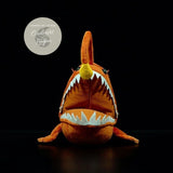 Jouet Peluche Réaliste Poisson-Lanterne 25cm 10in - Couleurs Lagon - avant