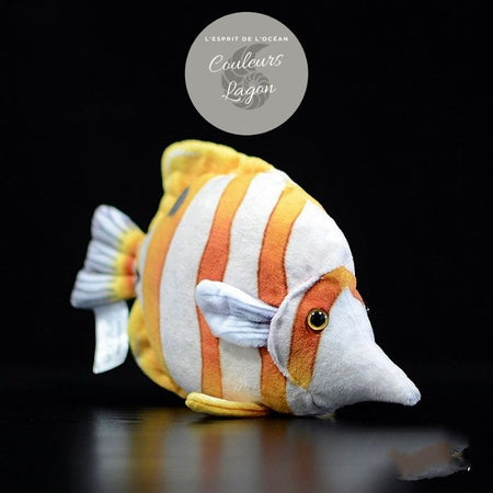 Jouet Peluche Réaliste Poissons du Lagon et Récifal 20cm 8in - Couleurs Lagon - rocket fish