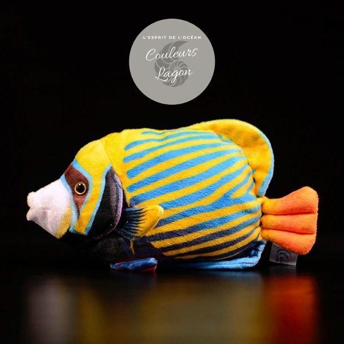Universal - Peluche douce en forme de poisson ludique - jouet interactif  empaillé simulé (gris foncé - 20cm) - Doudous - Rue du Commerce