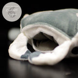 Jouet Peluche Réaliste Raie Manta 26x47cm - Couleurs Lagon - détail bouche