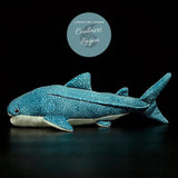 Jouet peluche requin baleine — profil gauche — Couleurs Lagon