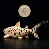 Jouet Peluche Réaliste Requin Tigre 52cm 20.50in - Couleurs Lagon - arriere gauche