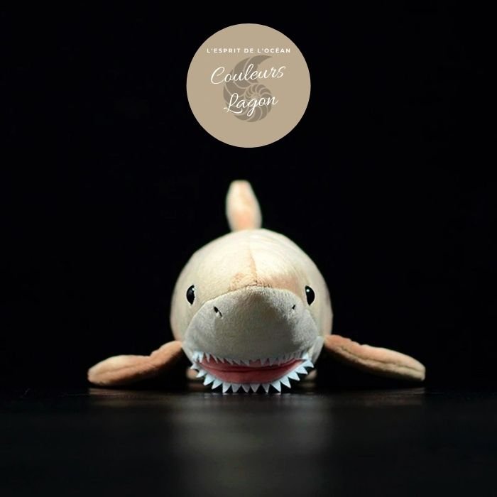 Jouet Peluche Réaliste Requin Tigre 52cm 20.50in - Couleurs Lagon