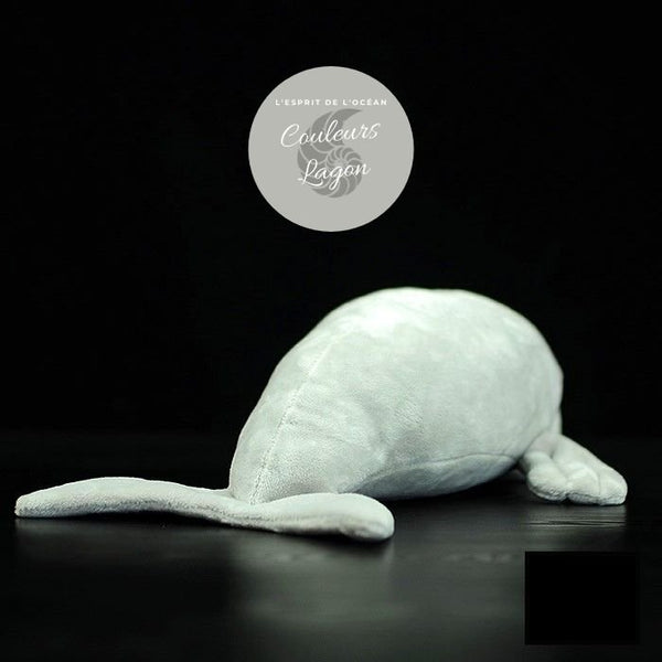 Jouet Peluche Réaliste Très Mignon Dugong 36cm - Couleurs Lagon - arriere droit