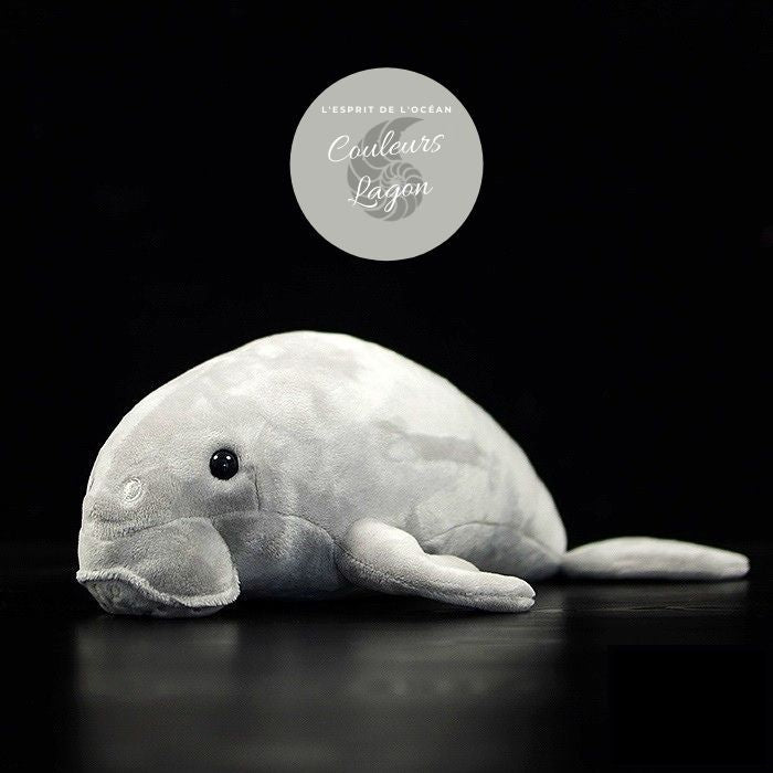 Jouet Peluche Réaliste Très Mignon Dugong 36cm - Couleurs Lagon