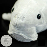 Jouet Peluche Réaliste Très Mignon Dugong 36cm - Couleurs Lagon - gros plan tete