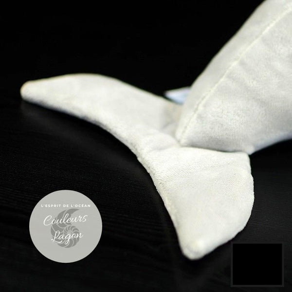 Jouet Peluche Réaliste Très Mignon Dugong 36cm - Couleurs Lagon - gros plan queue