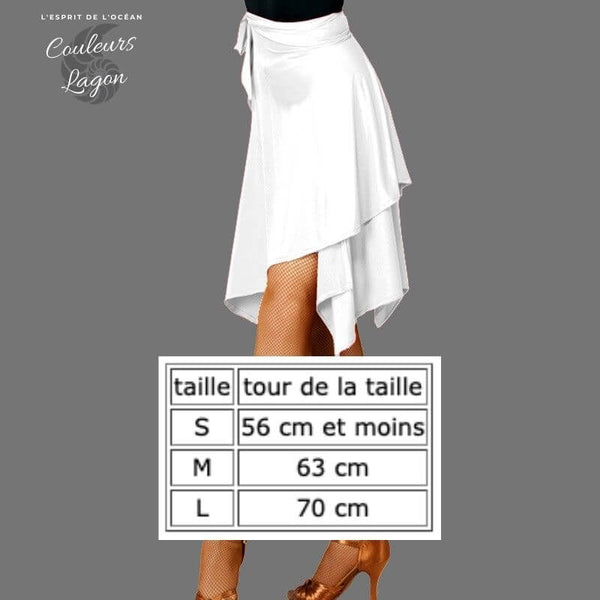 Jupe Latine Courte à Lacets - Couleurs Lagon