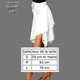 Jupe Latine Courte à Lacets - Couleurs Lagon