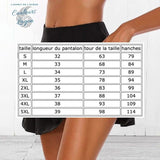 Guide des tailles jupe danse latine S à 5XL | Couleurs Lagon