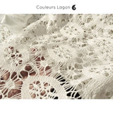 Couleurs Lagon - Jupe Top 2en1 Longue en Maille sans Manches - plan macro
