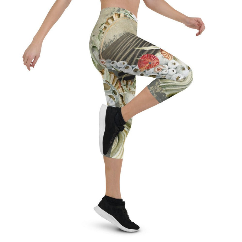 Legging Court Taille Basse Couleurs Lagon MARINE 2 - Couleurs Lagon