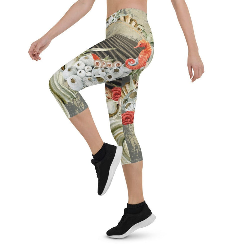 Legging Court Taille Basse Couleurs Lagon MARINE 2 - Couleurs Lagon