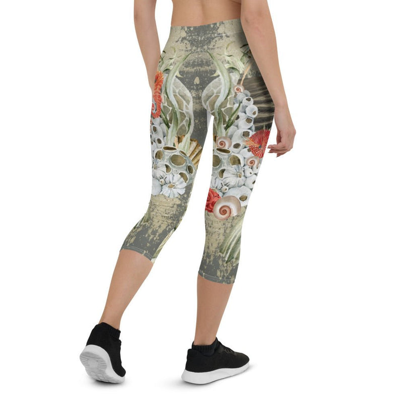 Legging Court Taille Basse Couleurs Lagon MARINE 2 - Couleurs Lagon