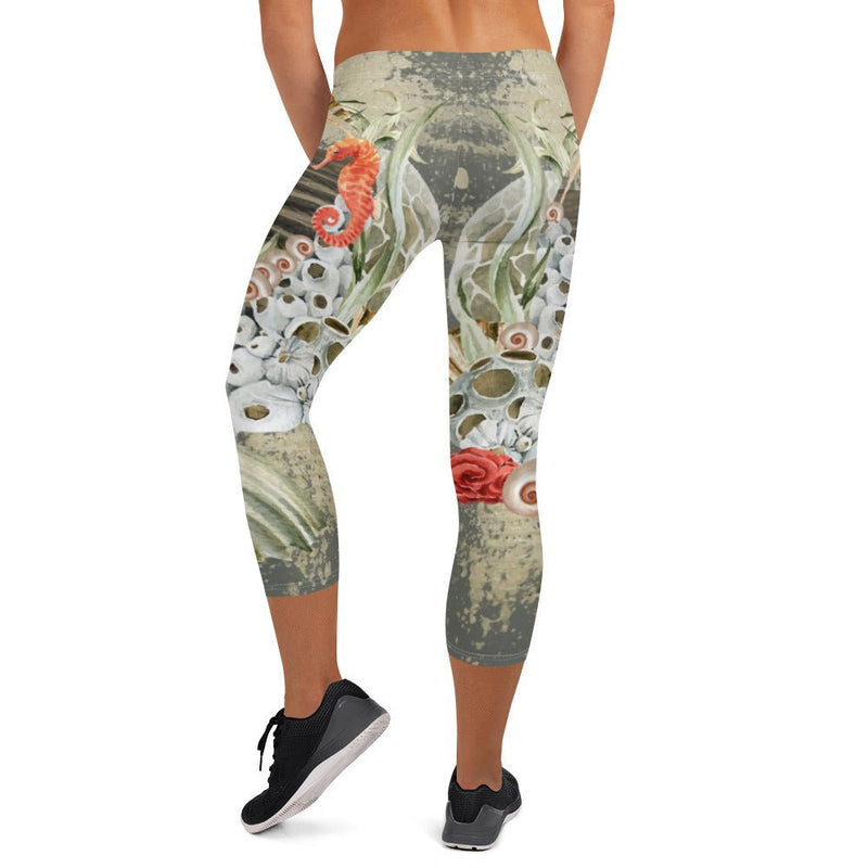 Legging Court Taille Basse Couleurs Lagon MARINE 2 - Couleurs Lagon