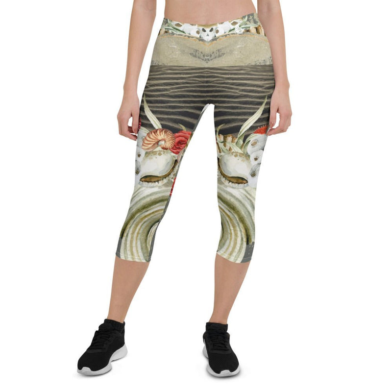 Legging Court Taille Basse Couleurs Lagon MARINE 2 - Couleurs Lagon