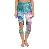 Legging de Yoga Court Taille Haute Couleurs Lagon MARINE 1 - Couleurs Lagon