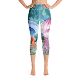Legging de Yoga Court Taille Haute Couleurs Lagon MARINE 1 - Couleurs Lagon