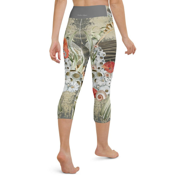 Legging de Yoga Court Taille Haute Couleurs Lagon MARINE 2 - Couleurs Lagon