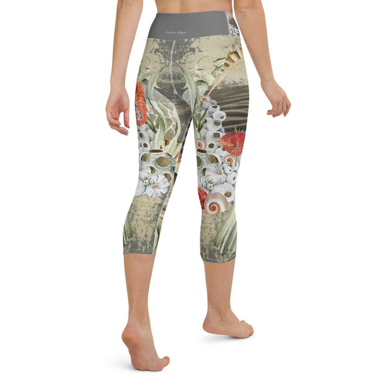 Legging de Yoga Court Taille Haute Couleurs Lagon MARINE 2 - Couleurs Lagon