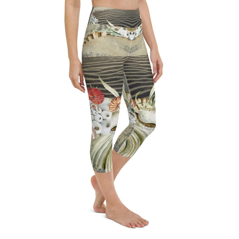 Legging de Yoga Court Taille Haute Couleurs Lagon MARINE 2 - Couleurs Lagon