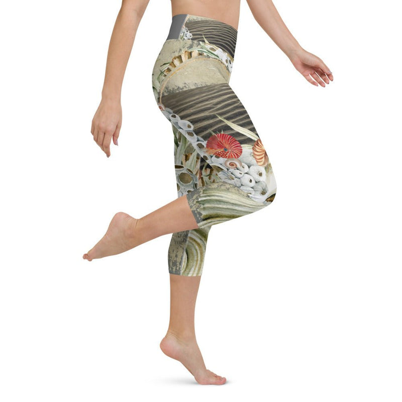 Legging de Yoga Court Taille Haute Couleurs Lagon MARINE 2 - Couleurs Lagon