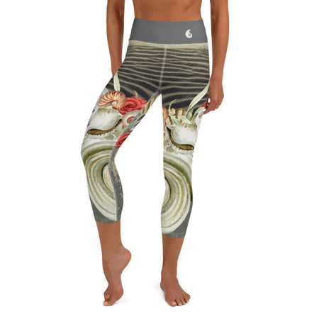 Legging de Yoga Court Taille Haute Couleurs Lagon MARINE 2.2 - Couleurs Lagon