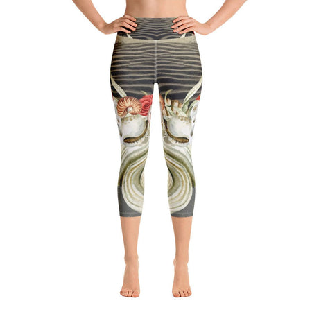 Legging de Yoga Court Taille Haute Couleurs Lagon MARINE 2.3 - Couleurs Lagon