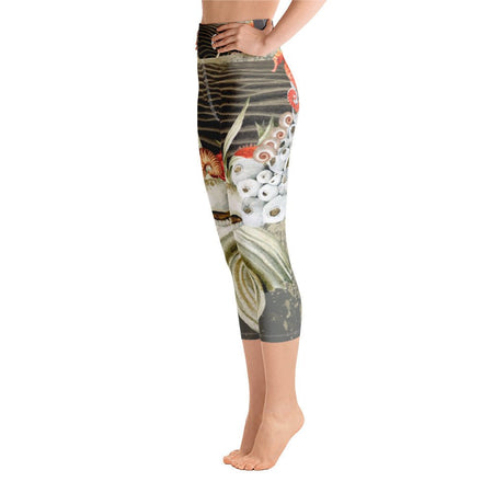 Legging de Yoga Court Taille Haute Couleurs Lagon MARINE 2.3 - Couleurs Lagon