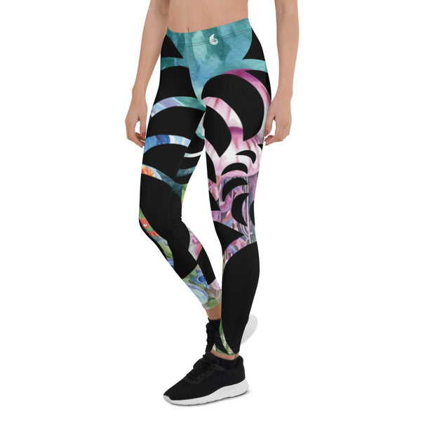 Legging yoga algues méduses Couleurs Lagon – modèle yoga et fitness