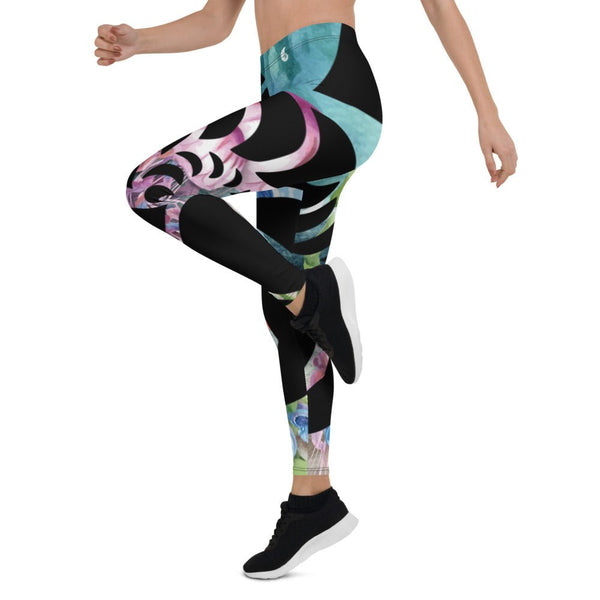 Legging sport femme motif fond marin – imprimé exclusif Couleurs Lagon
