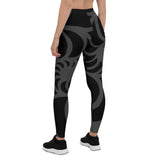 Legging fitness danse femme noir UPF50+ — côté Couleurs Lagon