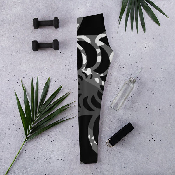 Legging de Yoga Long Taille Basse BLACK CF 68 - Couleurs Lagon