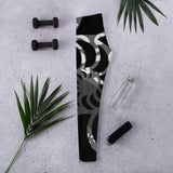Legging de Yoga Long Taille Basse BLACK CF 68 - Couleurs Lagon
