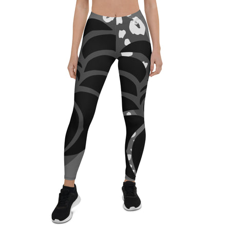 Legging de Yoga Long Taille Basse BLACK CF 68 - Couleurs Lagon