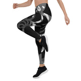 Legging de Yoga Long Taille Basse BLACK CF 68 - Couleurs Lagon