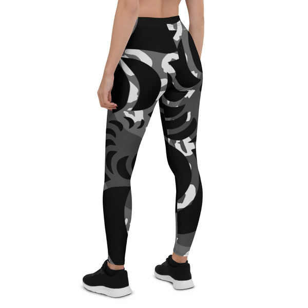 Legging de Yoga Long Taille Basse BLACK CF 68 - Couleurs Lagon