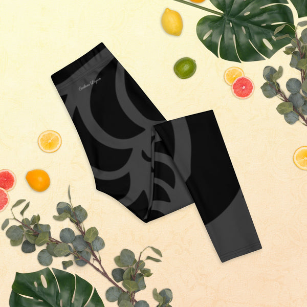 Legging yoga long microfibre doux BLACK CF — dos Couleurs Lagon Pacifique