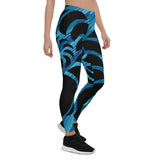 Legging bleu marine femme taille basse – vue ensemble tenue sport